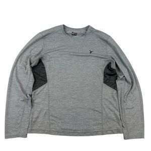 Old Navy Active Go Dry Men’s Gray Long Sleeve T-Shirt Crew Neck Size M
